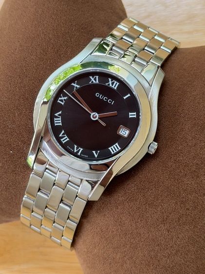 ดำ GUCCI G Timeless White Dial  Men’s Date Watch Original YA1264174