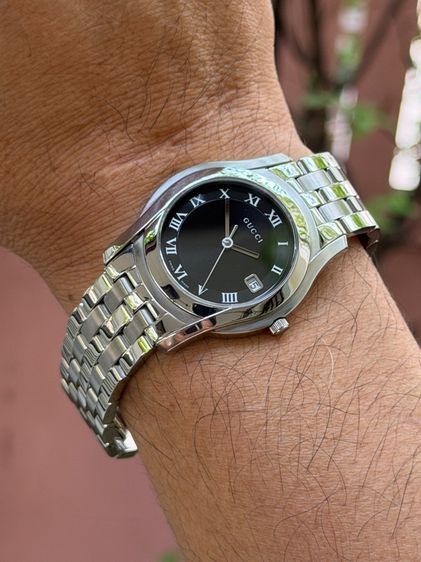 GUCCI G Timeless White Dial  Men’s Date Watch Original YA1264174 รูปที่ 12