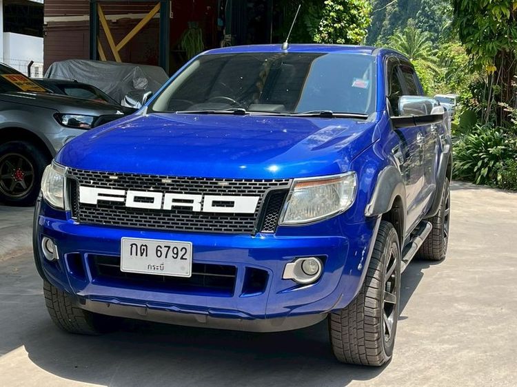 รถ Ford Ranger 2.0 Hi-Rider XLT สี น้ำเงิน