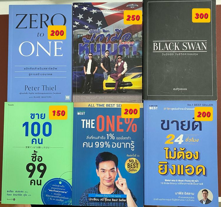 หนังสือการลงทุน ธุรกิจ จิตวิทยา สภาพดีอ่านเอง