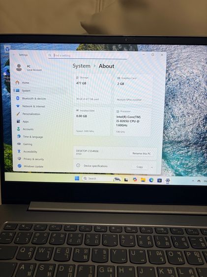 LENOVO IDEAPAD S540-14IWL รูปที่ 6