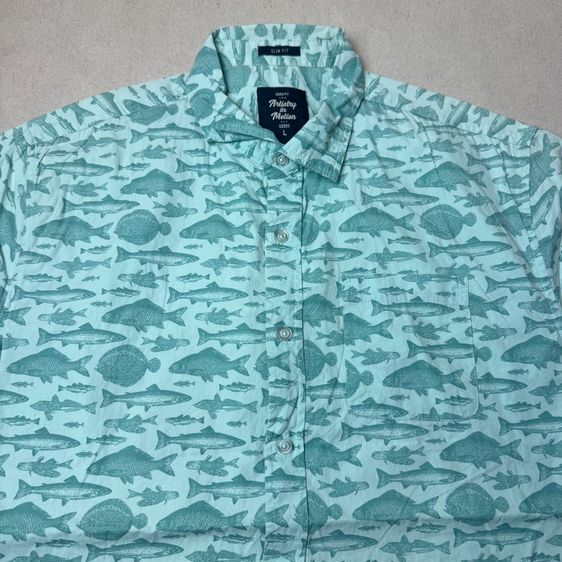 เสื้อเชิ้ต​ลายปลา Artistry in Motion Size L  รูปที่ 3