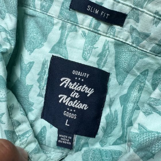 เสื้อเชิ้ต​ลายปลา Artistry in Motion Size L  รูปที่ 6