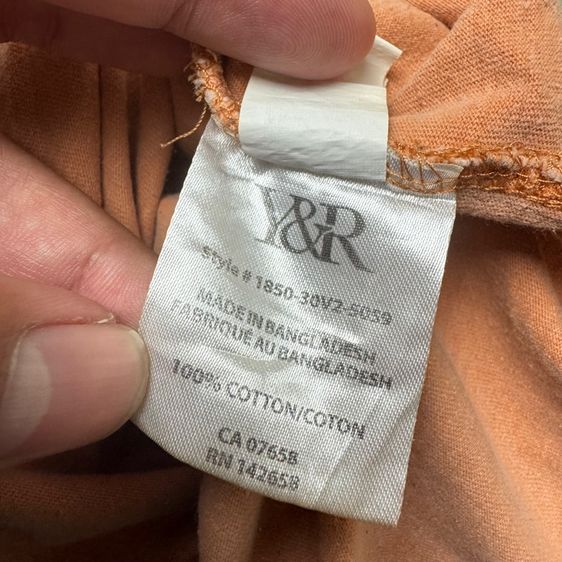 เสื้อยืด YR ผ้าฝอก Size XL รูปที่ 6