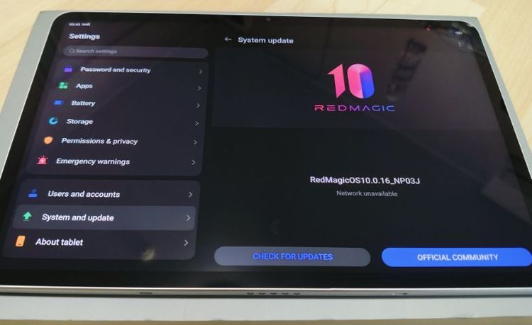 REDMAGIC Nova Gaming Tablet NP03J – 16GB-512GB – สภาพเหมือนใหม่ ใช้แค่เดือนเดียว – 19,900฿
 รูปที่ 11