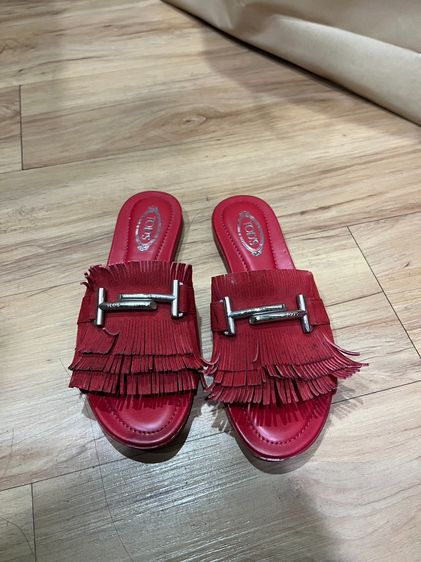 รองเท้า Tod's รุ่น Double T Fringed Slides