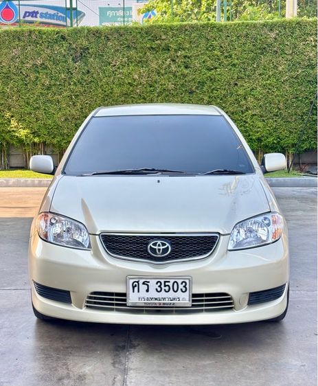 Toyota Vios 2004 1.5 E Sedan เบนซิน ไม่ติดแก๊ส เกียร์อัตโนมัติ บรอนซ์ทอง รูปที่ 2