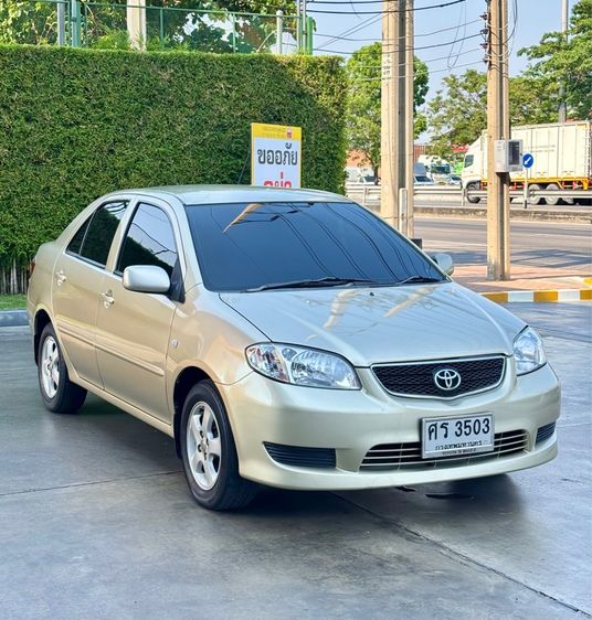 Toyota Vios 2004 1.5 E Sedan เบนซิน ไม่ติดแก๊ส เกียร์อัตโนมัติ บรอนซ์ทอง รูปที่ 3