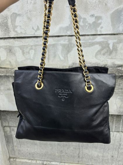 ไม่ระบุ ดำ หนังแท้ prada