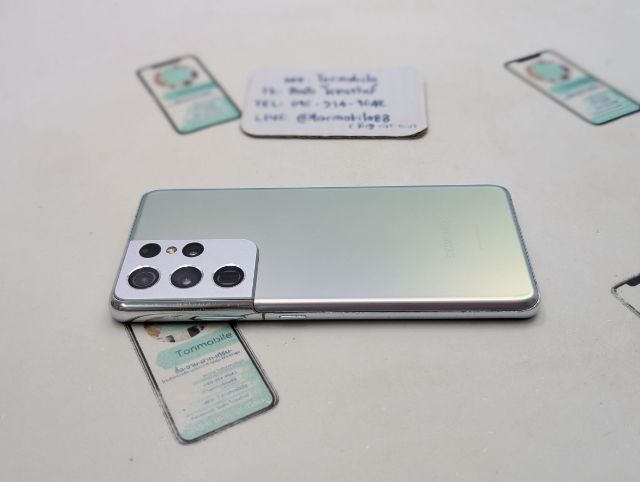 Samsung Galaxy S21 Ultra 5G Ram 12 Rom 256 GB Silver ศูนย์ไทย สภาพสวย มีตัวเครื่องอย่างเดียว ไม่มีอุปกรณ์อื่น ถูกๆ เพียง 6,590 บาท ครับ รูปที่ 4