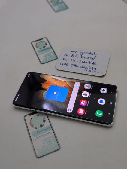 อื่นๆ Samsung Galaxy S21 Ultra 5G Ram 12 Rom 256 GB Silver ศูนย์ไทย สภาพสวย มีตัวเครื่องอย่างเดียว ไม่มีอุปกรณ์อื่น ถูกๆ เพียง 6,590 บาท ครับ