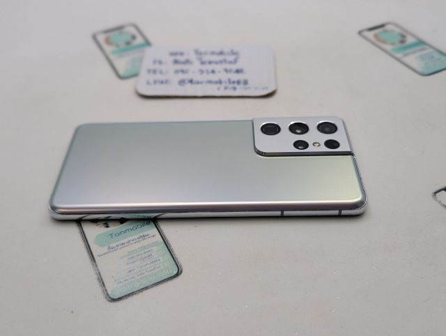 Samsung Galaxy S21 Ultra 5G Ram 12 Rom 256 GB Silver ศูนย์ไทย สภาพสวย มีตัวเครื่องอย่างเดียว ไม่มีอุปกรณ์อื่น ถูกๆ เพียง 6,590 บาท ครับ รูปที่ 3