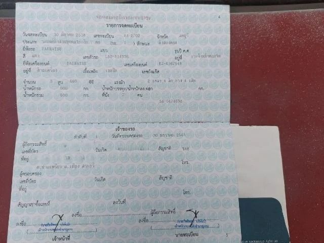 Daihatsu Mira 1995 660 Classic Sedan เบนซิน เกียร์ธรรมดา แดง รูปที่ 2