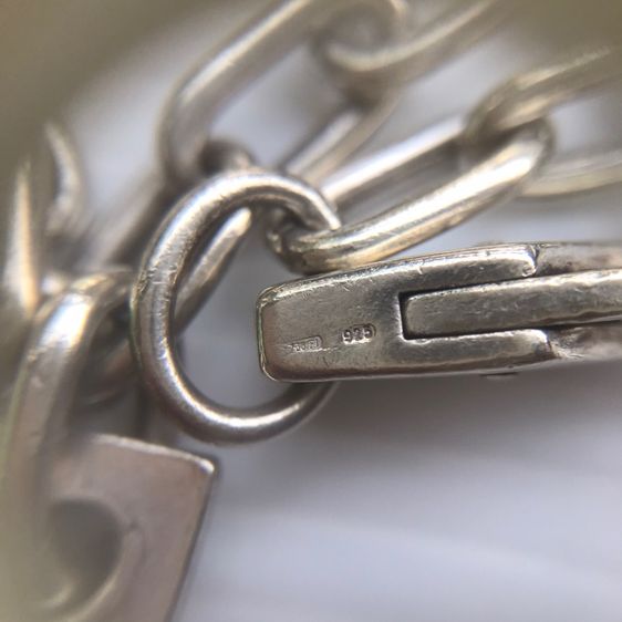 GUCCI Silver Bracelet for Men รูปที่ 4