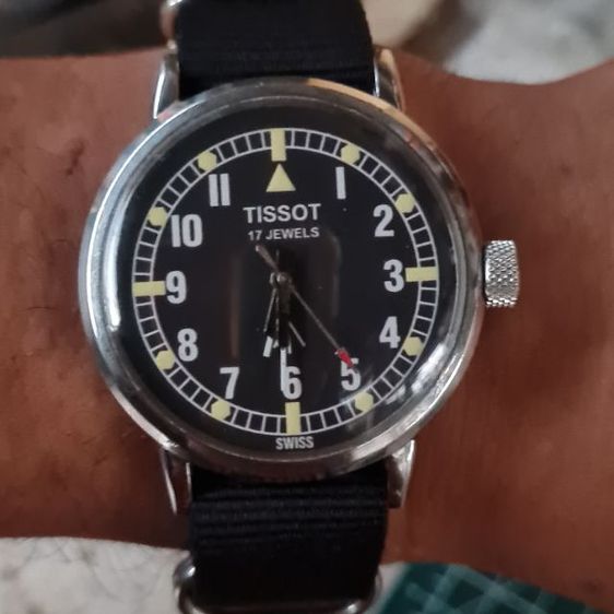 นาฬิกาวินเทจสวิสแนวทหาร Military ยี่ห้อ TISSOT เรือนใหญ่ใส่สวย รูปที่ 7