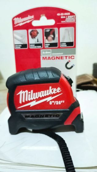 ตลับเมตร Milwaukee ขนาด 8 เมตร 26 ฟุต ขายราคา 850 บาทรวมส่ง สนใจติดต่อได้นะครับ รูปที่ 3