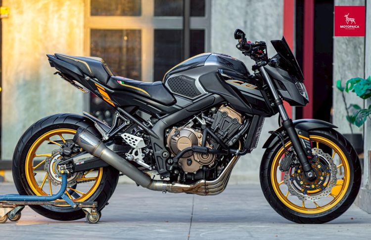 Honda CB650F ABS ปี2018 สีเทาล้อทอง วิ่ง27,000Km. ท่อBurnout รูปที่ 2