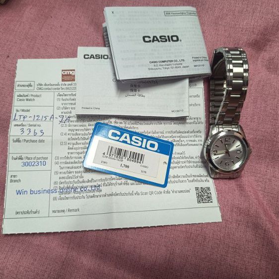 นาฬิกา casio ของแท้  ประกันศูนย์เหลือ 11 เดือน มือสองสภาพนางฟ้า รูปที่ 2