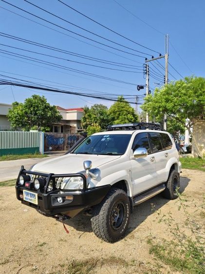 Toyota Land Cruiser Prado 2003 2.7 TX 4WD Van เบนซิน LPG เกียร์อัตโนมัติ ขาว รูปที่ 3