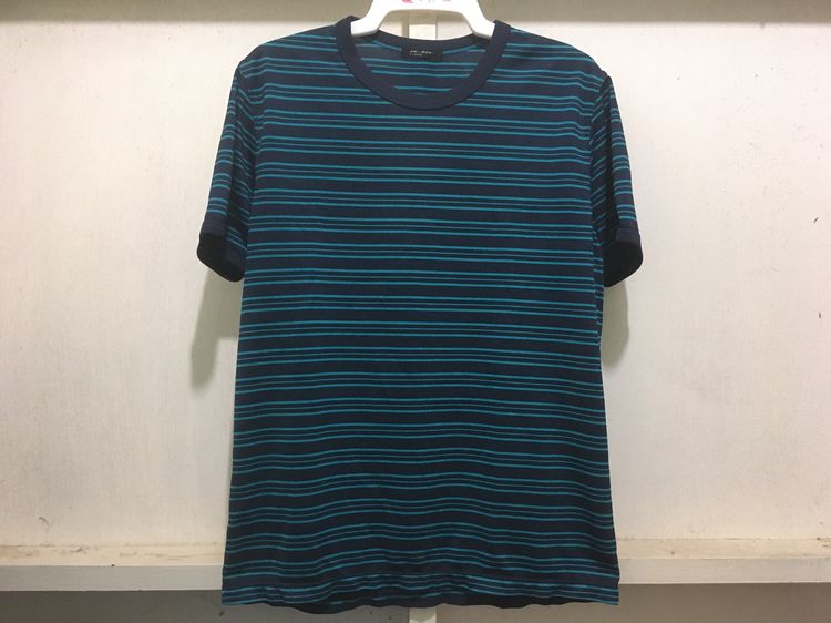 เสื้อทีเชิ้ต XL เสื้อยืด แบรนด์ UNIQLO สีลายริ้วกรมเขียว