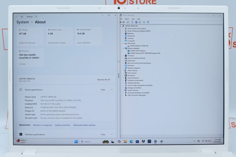 ACER NITRO LITE Core i5 13420H-RTX3050 RAM16-512GB รูปที่ 3