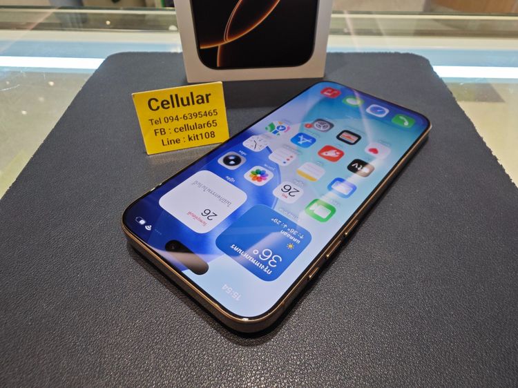 iPhone 16 Pro Max 256GB Batt90 สภาพสวย เครื่องไทย ครบกล่อง รูปที่ 10