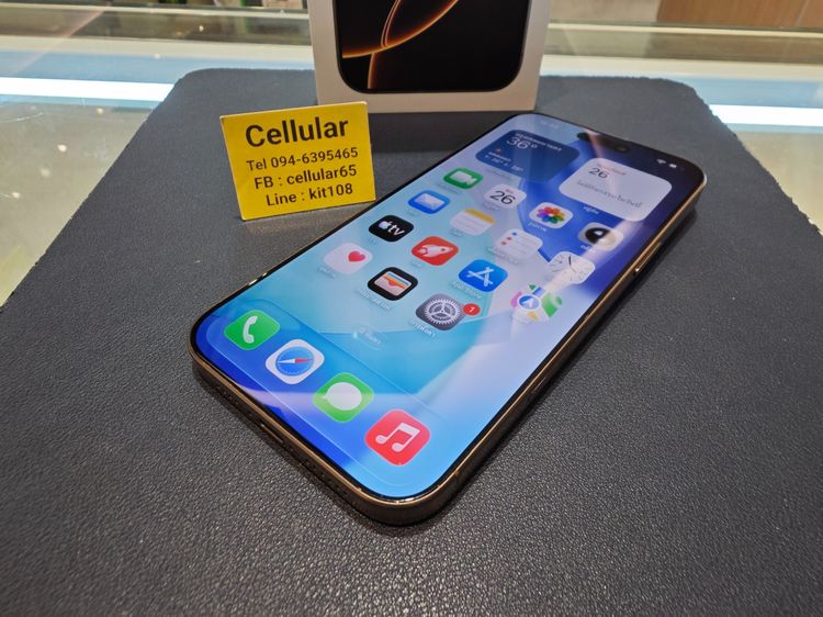 iPhone 16 Pro Max 256GB Batt90 สภาพสวย เครื่องไทย ครบกล่อง รูปที่ 8