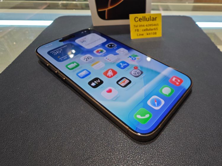 iPhone 16 Pro Max 256GB Batt90 สภาพสวย เครื่องไทย ครบกล่อง รูปที่ 7