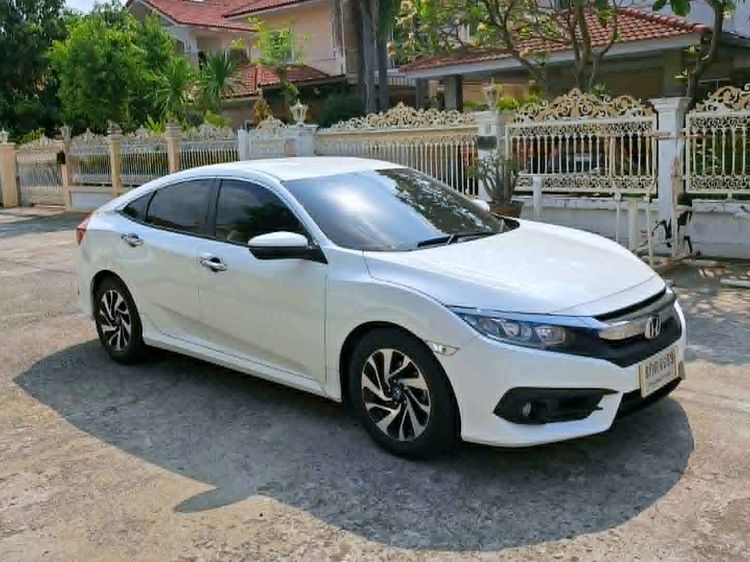 Honda Civic 2017 1.8 EL i-VTEC Sedan เบนซิน ไม่ติดแก๊ส เกียร์อัตโนมัติ ขาว รูปที่ 2