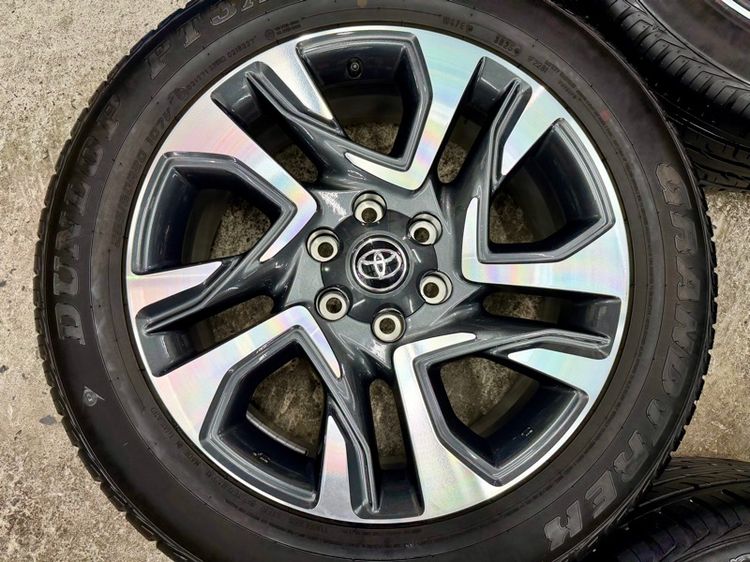 ล้อแม็ก TOYOTA LEGENDER ขอบ 20” ถอดป้ายแดง ยาง DUNLOP 265-50R20 ปี 25 ตุ่มหน้ายางยังอยู่ครบ รูปที่ 7