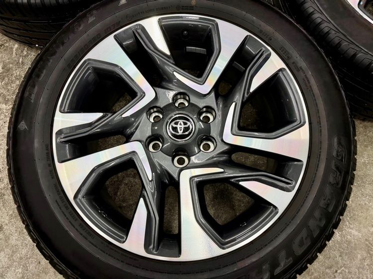 ล้อแม็ก TOYOTA LEGENDER ขอบ 20” ถอดป้ายแดง ยาง DUNLOP 265-50R20 ปี 25 ตุ่มหน้ายางยังอยู่ครบ รูปที่ 5