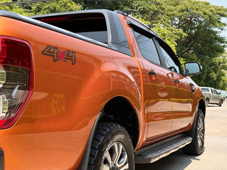 Ford Ranger 2017 2.2 Wildtrak 4WD Pickup ดีเซล ไม่ติดแก๊ส เกียร์อัตโนมัติ ส้ม รูปที่ 4