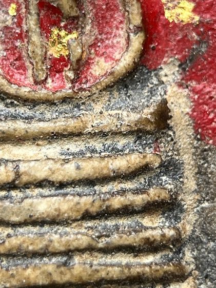 พระสมเด็จวัดระฆังพิมพ์เกศไซโยเจ็ดชั้น ลงรักสองสีปิดทอง ส่งตามรูป (56) รูปที่ 7