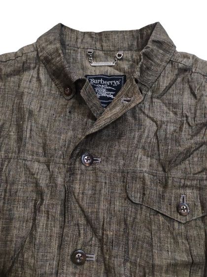 เชิ้ต BURBERRY'S🧥🇮🇹ลินิน วินเทจ รูปที่ 3