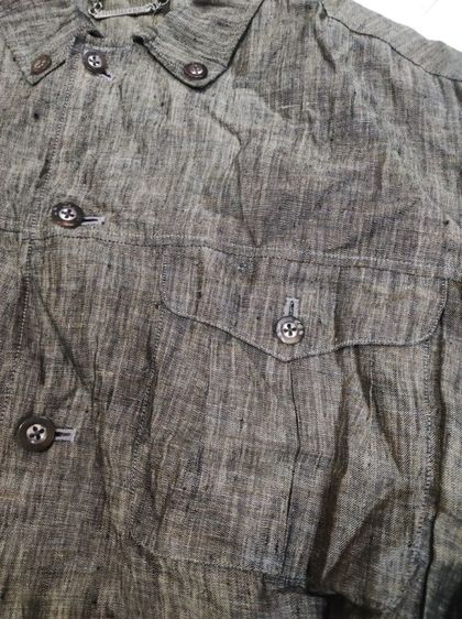 เชิ้ต BURBERRY'S🧥🇮🇹ลินิน วินเทจ รูปที่ 12