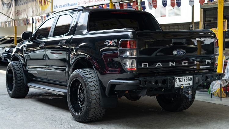Ford Ranger 2017 3.2 Wildtrak 4WD Pickup ดีเซล ไม่ติดแก๊ส เกียร์อัตโนมัติ ดำ รูปที่ 3