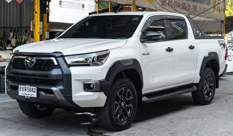 Toyota Hilux Revo 2020 Double Cab Prerunner 2x4 2.4 Rocco Pickup ดีเซล ไม่ติดแก๊ส เกียร์อัตโนมัติ ขาว รูปที่ 2