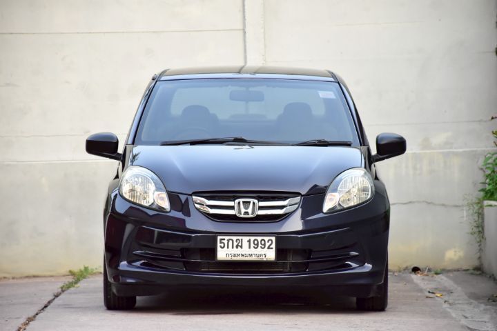Honda Brio 2013 1.2 Amaze V Sedan เบนซิน ไม่ติดแก๊ส เกียร์อัตโนมัติ น้ำเงิน รูปที่ 3