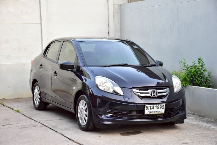 Honda Brio 2013 1.2 Amaze V Sedan เบนซิน ไม่ติดแก๊ส เกียร์อัตโนมัติ น้ำเงิน รูปที่ 2