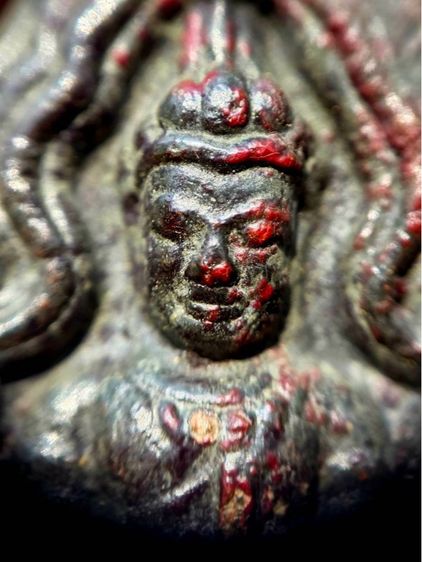 พระยอดขุนพล ซุ้มเรือนแก้ว กรุวัดพระศรีรัตนมหาธาตุ ลพบุรี เนื้อตะกั่วสนิมแดง รูปที่ 2