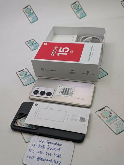 ยี่ห้ออื่นๆ 256 GB ขาย เทิร์น Redmi 15 5G Ram 8 Rom 256 ศูนย์ไทย ประกันยาว สภาพใหม่เอี่ยม อุปกรณ์ครบยกกล่อง เพียง 4,590 บาท ครับ