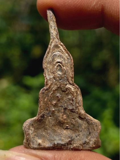 พระท่ากระดาน กรุศรีสวัสดิ์ กาญจนบุรี  เนื้อชินตะกั่วสนิมแดง รูปที่ 7