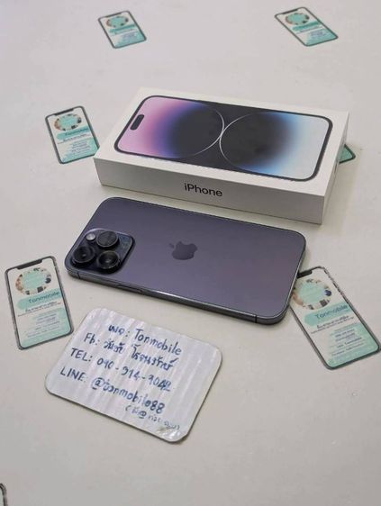 ขาย เทิร์น iPhone 14 Pro Max 1TB ศูนย์ไทย สภาพสวย อุปกรณ์ครบยกกล่อง สุขภาพแบต 77 เพียง 19,990 บาท ครับ  รูปที่ 2