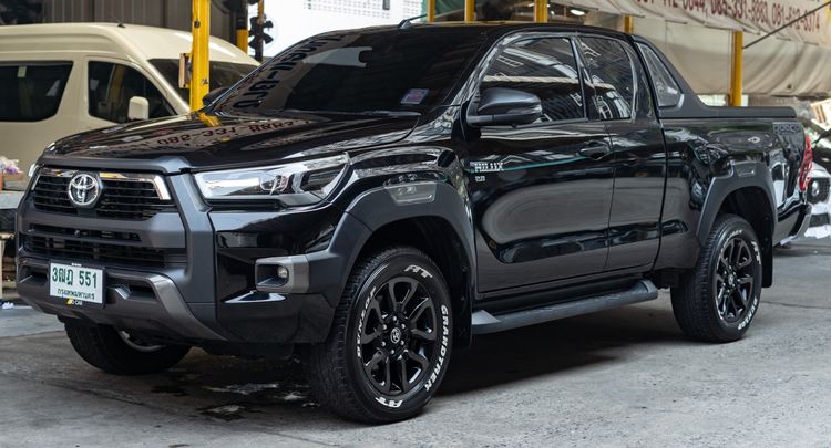 Toyota Hilux Revo 2021 Smart Cab 2.8 4WD Rocco Pickup ดีเซล ไม่ติดแก๊ส เกียร์อัตโนมัติ ดำ รูปที่ 2