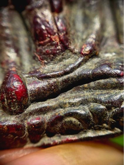 พระยอดขุนพล ซุ้มเรือนแก้ว กรุวัดพระศรีรัตนมหาธาตุ ลพบุรี เนื้อตะกั่วสนิมแดง  รูปที่ 6