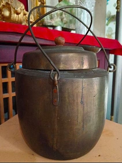 หม้อต้มสมุนไพรเก่าโบราณอายุเป็นร้อยปีสภาพเยี่ยมครบชุด รูปที่ 9