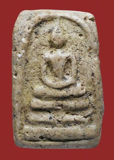 พระบ้าน สภาพใช้ พระสมเด็จวัดระฆัง พิมพ์ใหญ่ มีมวลสาร คราบทองประปราย เก่าจัด รูปที่ 5