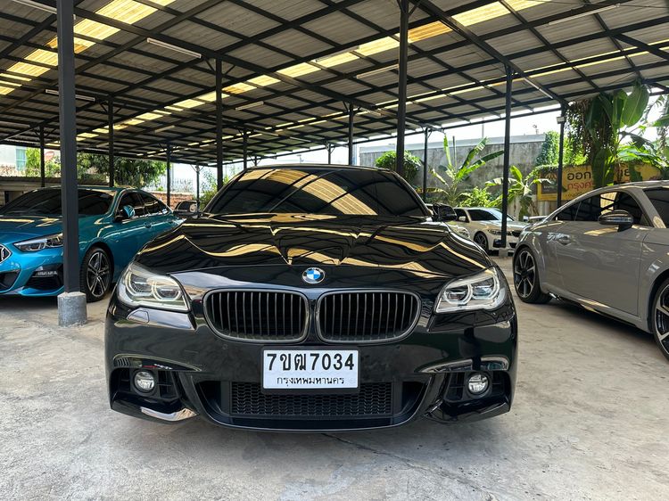 BMW Series 5 2015 525d Sedan ดีเซล ไม่ติดแก๊ส เกียร์อัตโนมัติ ดำ รูปที่ 2