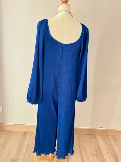Pleat Jumpsuit with gold chain accessories full body size L Lyn Around รูปที่ 4