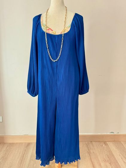 Pleat Jumpsuit with gold chain accessories full body size L Lyn Around รูปที่ 13